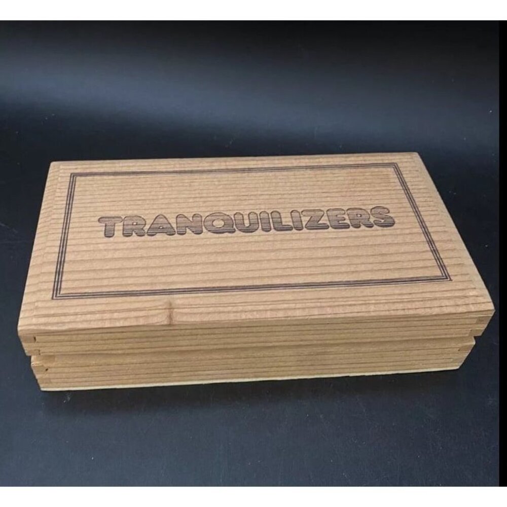Aladdin Giftware Novelty Gag Gift Tranquilizers Box Wooden